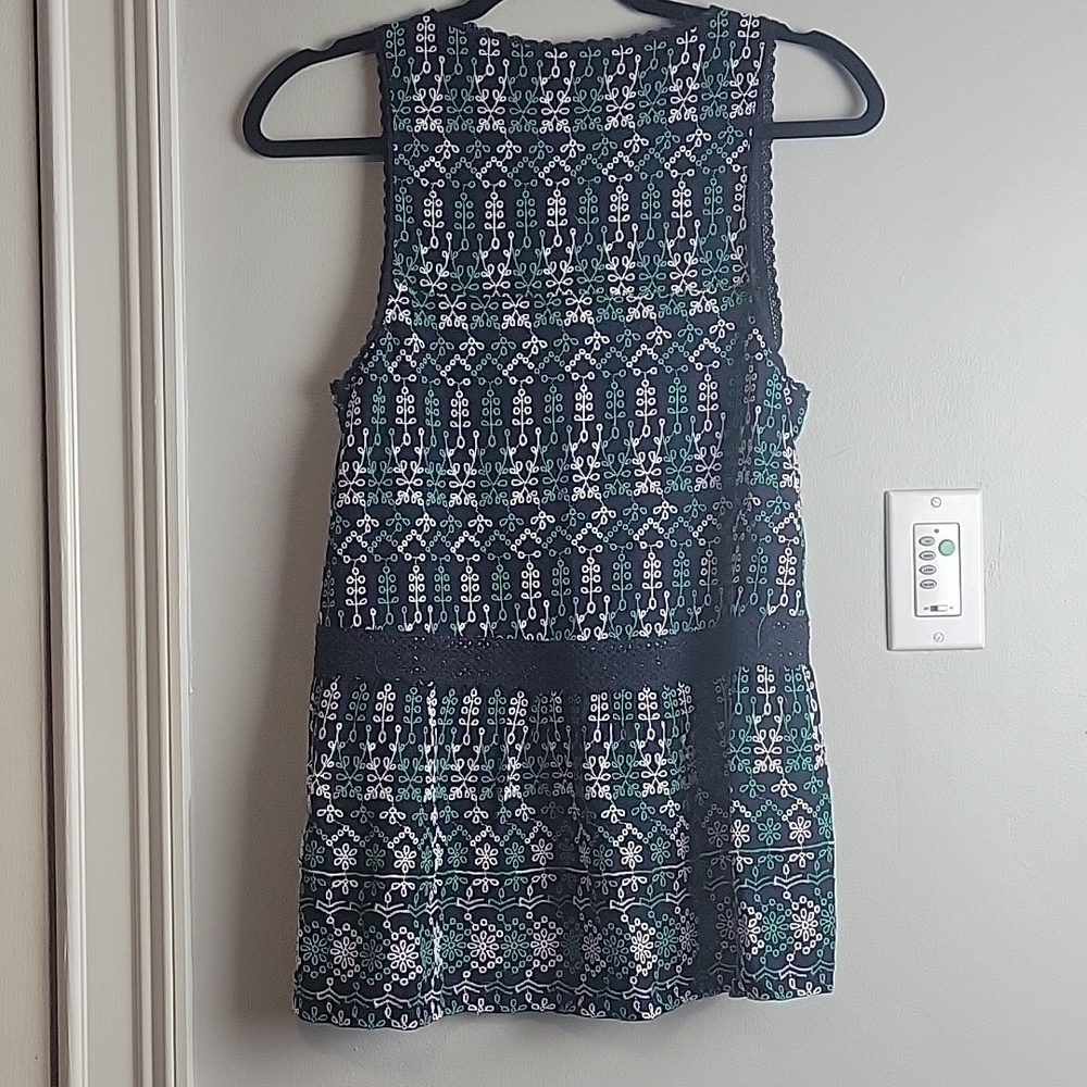 Maeve By Anthropologie-NWT- Cammie Embroidered Peplum Top-Size Small - Picture 16 of 17